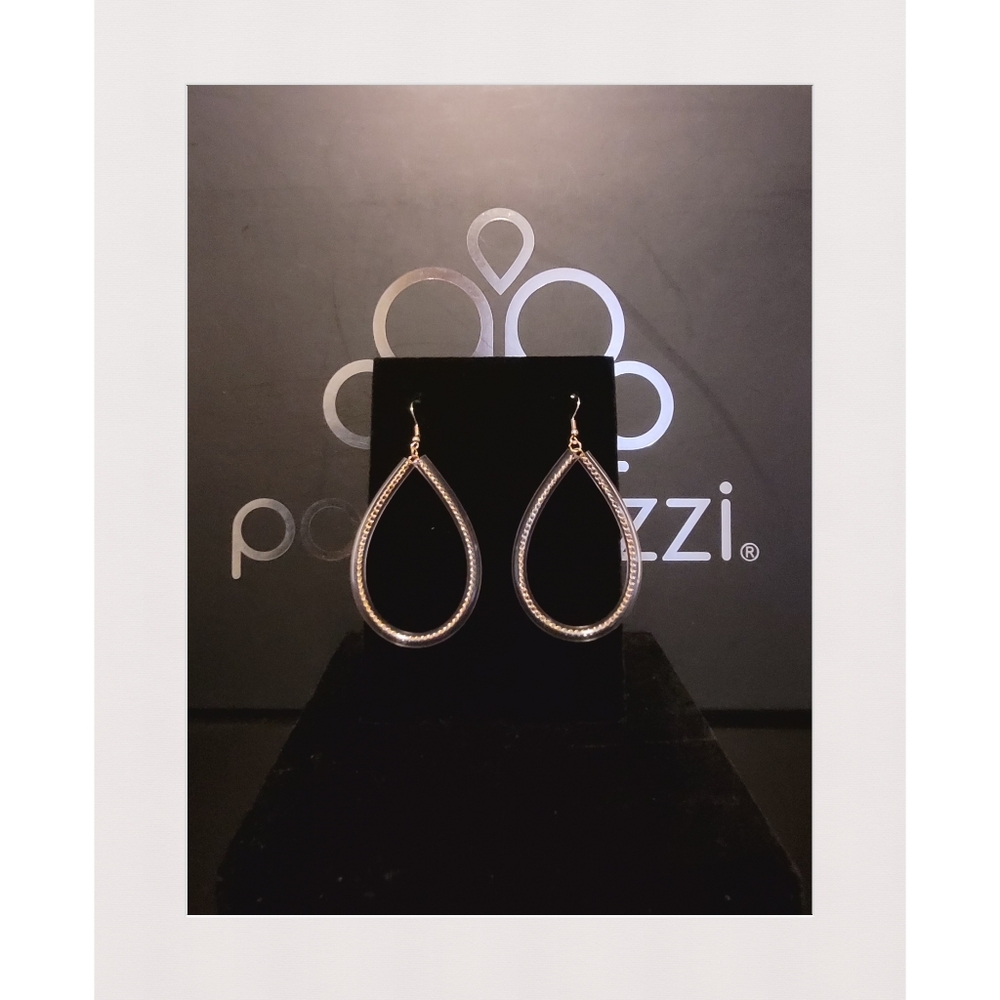 Paparazzi Jewelry Just In Case You Missed It Gold Earrings.